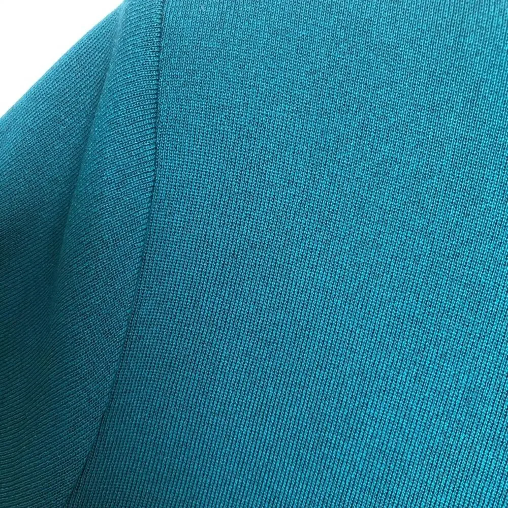 Misook Basic Casual Knit Top Turquoise - Picture 6 of 6